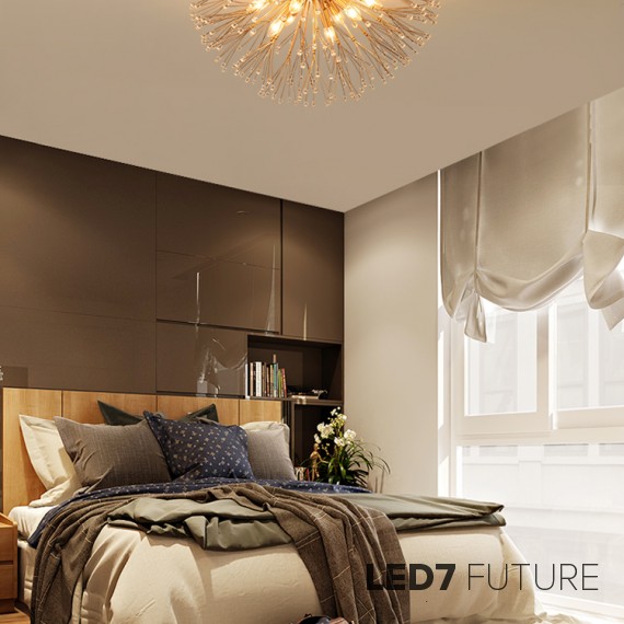 Loft Industry Modern - Pure Flower Brass Ceiling